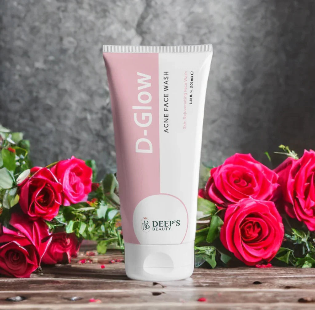 D Glow Acne Face Wash  | Fights Breakouts, Controls Oil & Fades Acne Scars |  Oily & Acne-Prone Skin | 100ml - Deep’s Skin Clinic