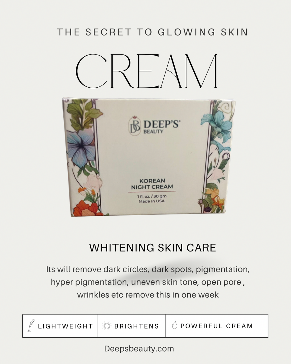 Deeps Beauty Cosmetics - Korean Whitening Night Cream - Deep’s Skin Clinic