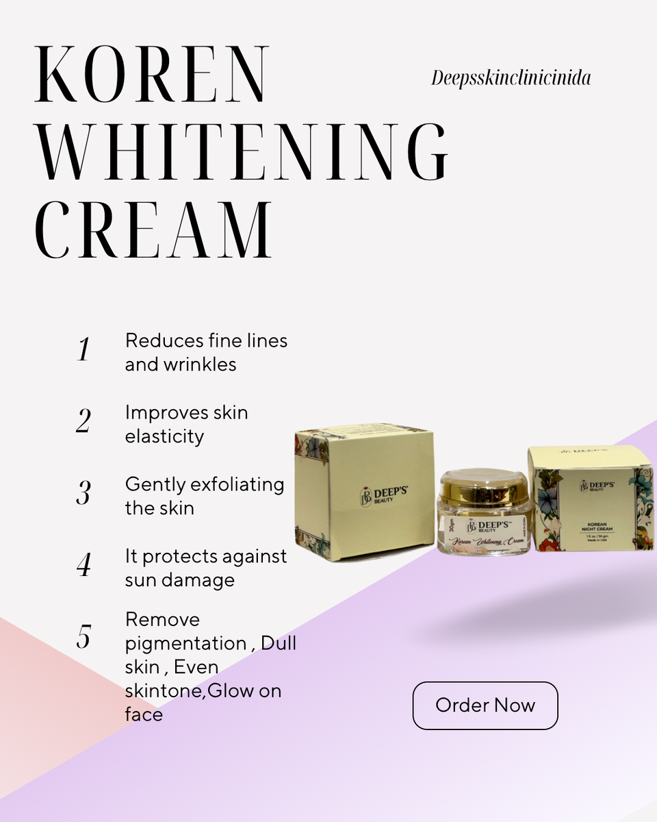 Deeps Beauty Cosmetics - Korean Whitening Night Cream - Deep’s Skin Clinic