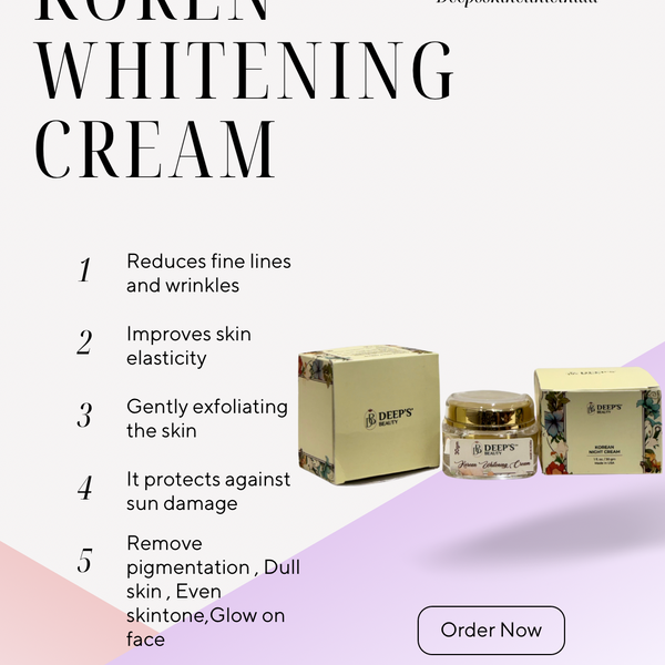 Deeps Beauty Cosmetics - Korean Whitening Night Cream - Deep’s Skin Clinic