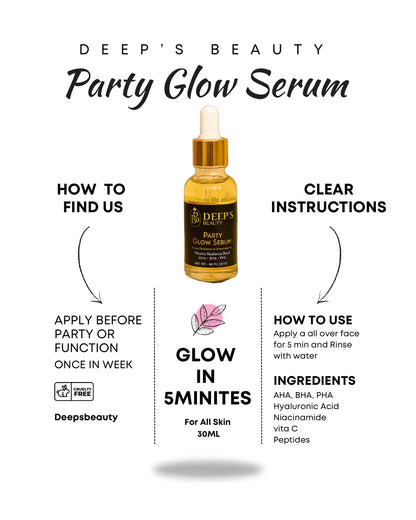 Korean Party Glow serum- 30ml - Deep’s Skin Clinic
