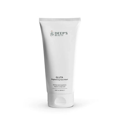 Gluta Brightening Face Wash – Gentle Skin Cleanser with Glutathione| Deep Clean, Fades Dark Spots, Brightens Dull Skin | For All Skin Types | 100ml - Deep’s Skin Clinic