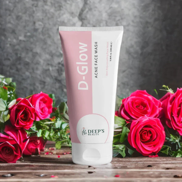 D Glow Acne Face Wash  | Fights Breakouts, Controls Oil & Fades Acne Scars |  Oily & Acne-Prone Skin | 100ml - Deep’s Skin Clinic