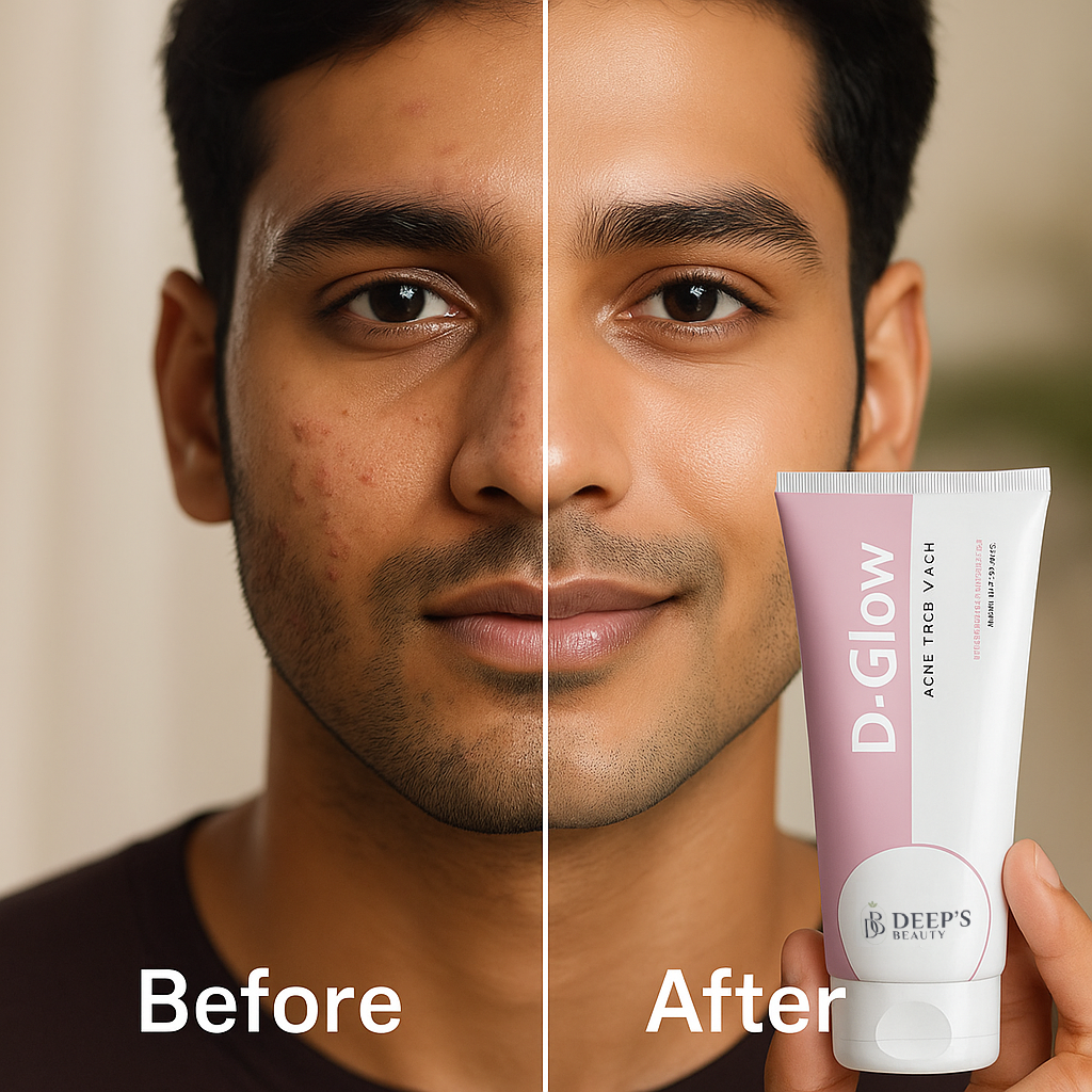 D Glow Acne Face Wash  | Fights Breakouts, Controls Oil & Fades Acne Scars |  Oily & Acne-Prone Skin | 100ml - Deep’s Skin Clinic