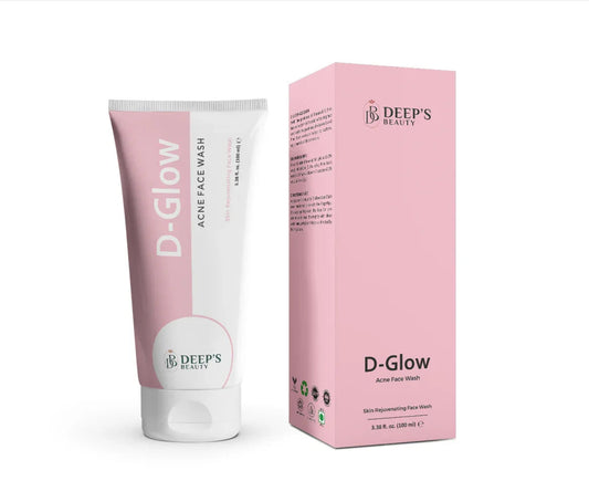 D Glow Acne Face Wash  | Fights Breakouts, Controls Oil & Fades Acne Scars |  Oily & Acne-Prone Skin | 100ml - Deep’s Skin Clinic